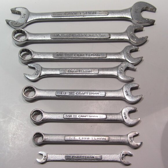 Craftsman Combination Wrench Vintage - Mixed Lot of 8 - Made in USA - Picture 1 of 10